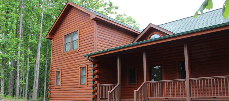 Log Home Staining in Lowell,  North Carolina